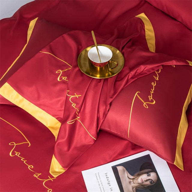 100% Pure Silk Pillowcase Embroidered Natural Real Silk Pillow Case Premium Quality Luxury Pillow Covers Wrinkless/Healthy