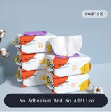 D&Y Baby Wipes（wholesale） 80pieces X 5packs,400 Total Wipes ,Portable Disposable Skin Hand Mouth Care Tools