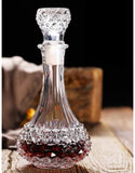 European Crystal Clear 7 Pcs Decanter & Glasses Set