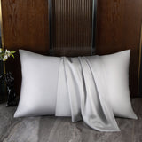 Natural 100 Mulberry Silk Pillowcase Hidden Zipper Real Silk 19   Limited Sales Solid Color Bedding Gifts Free Shipping